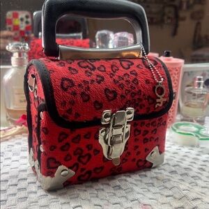 igirl Red Leopard Print Handbag